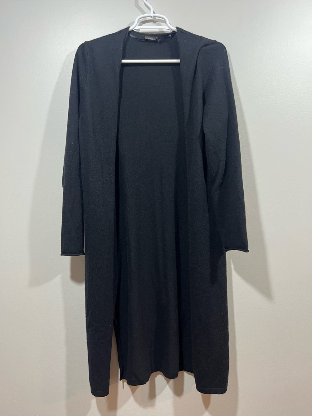 J.McLaughlin Women’s Black Cashmere Open Front Cardigan